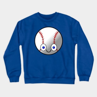 Smiling Baseball Crewneck Sweatshirt